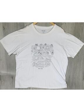 BANKS JOURNAL Men's Surfer T-Shirt Surfing ISLAND White - XL #12